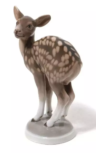 Antique Porcelain Figurine Deer Hand Painted Sculptor Niels Nielsen Bing&Grondah