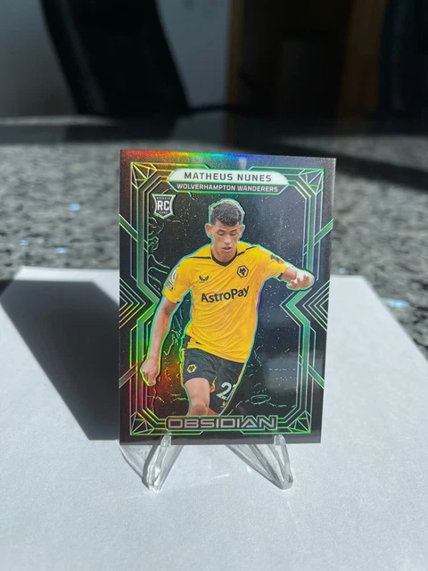 2022-23 ¡PANINI OBSIDIANA Fútbol MATHEUS MONJAS #/5! Novato