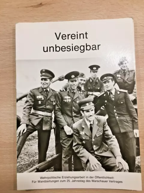 Warschauer Pakt-10 Foto-Dokumente "Vereint unbesiegbar"-Militärverlag DDR-1979