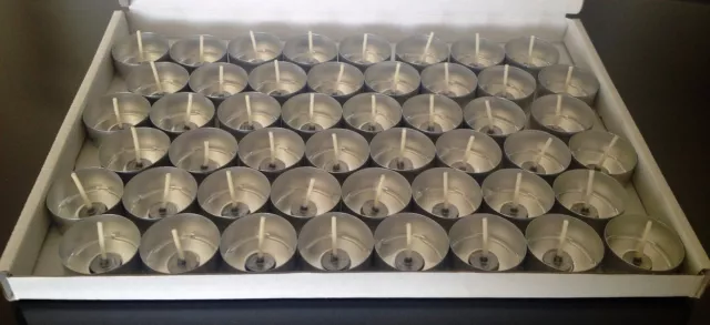 48 Aluminium Foil Tealight Cups-Holders+55 Pre-waxed wicks + free GIFT!! 2k+sold