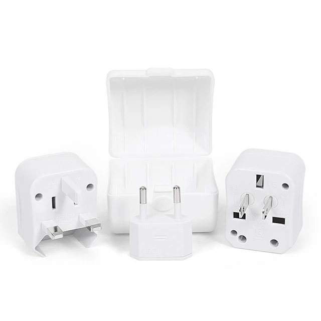 2 pines redondos adaptador universal corriente alterna adaptador de viaje cargador salida