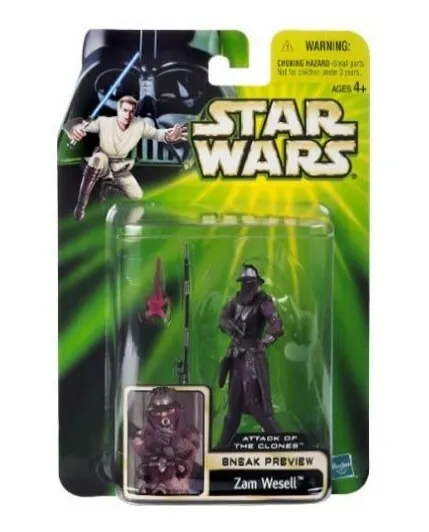 Figura Star Wars Attack of The Clones Sneak Preview Zam Wesell