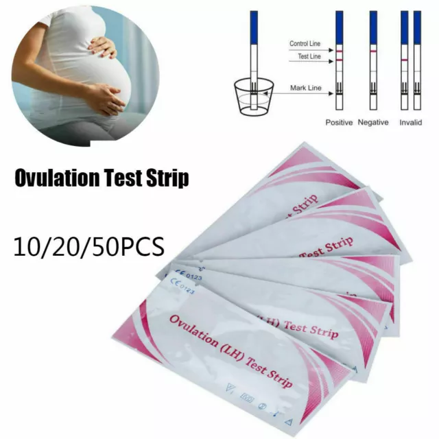 10/20/50x Strisce Test di Ovulazione Test di Fertilità Ultra Sensibili 10miu Kit Cura