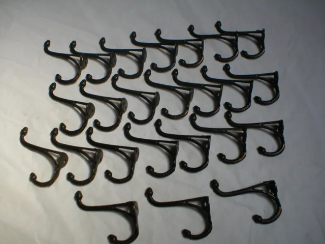 Antique Coat Hooks from the Arts and Crafts Era with the Japanned Finish