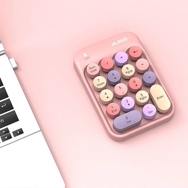 WIRELESS KEYPAD 18 Keys Numeric Keypad Accounting Keyboard Number Pad ...
