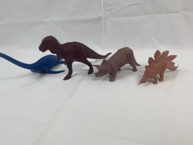 British Museum Natural History 1978 4 Orginal Dinosaurier Figuren Set Vintage 2