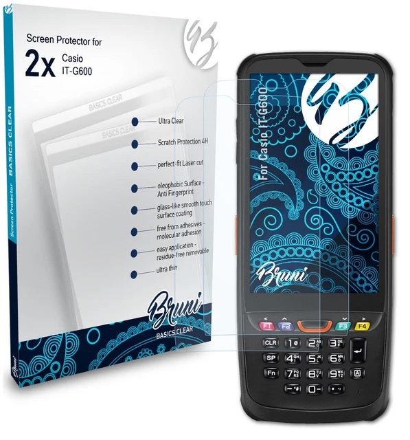 Film Protecteur D'écran Bruni Pour Casio B640WB-1AEF - Pack De 2, Anti-rayures, Facile à Poser - Fabriqué En Allemagne