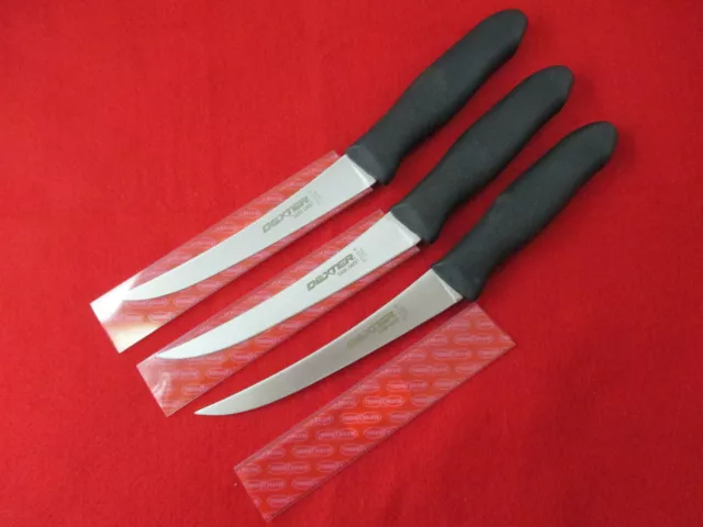 Lot of 3 - Dexter Russell 6 inch Sani-Safe Boning, Fillet Knife - NSF - 3-6B