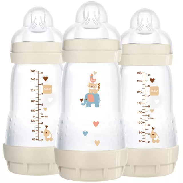 Easy Start Anti-Colic Bottle, Baby Essentials, Medium Flow Bottles with Silic...