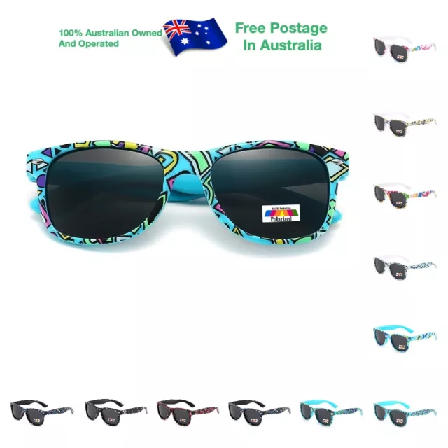 Polarised Kids Fashion Sunglasses Boys Girls Age 3-10 Children Glasses