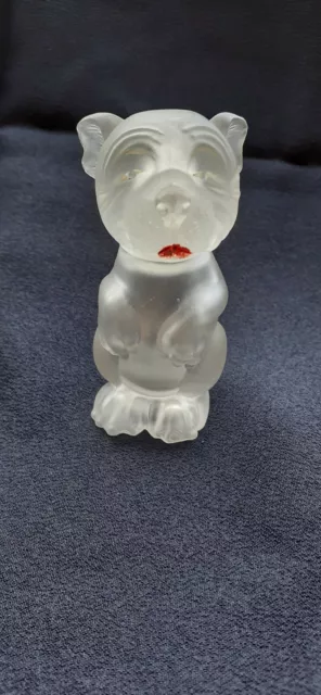 Bonzo The Dog Glass Scent Bottle By Potter And Moore Circa 1930