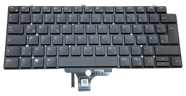 Clavier Rétroéclairé Dell E7240 - Disposition QWERTZ Allemande - Référence 0896NG - Occasion