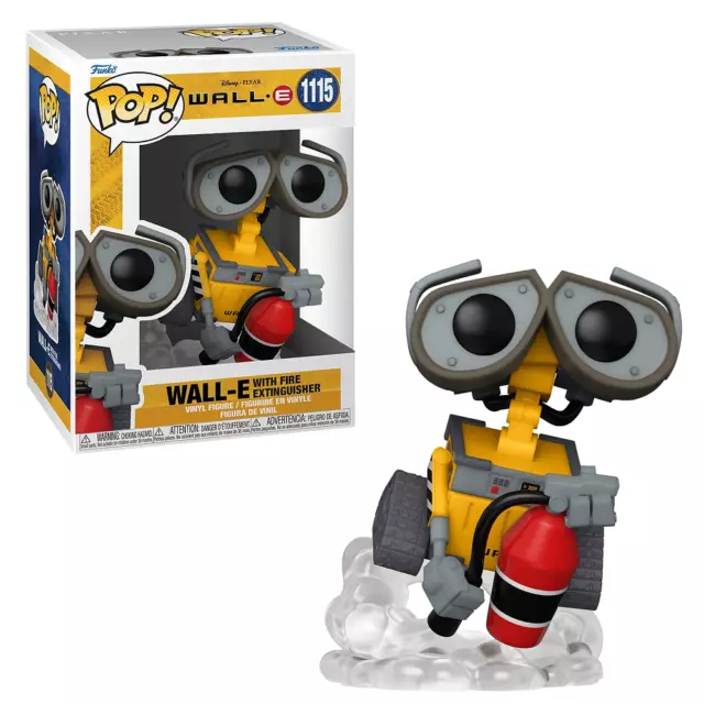 Disney Pixar Wall-E With Fire Extinguisher 3.75" Pop Vinyl Figure Funko 1115 3