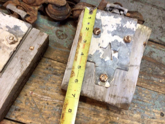 Lot Of Antique Vintage Barn Door Rollers And Brackets With Star 13