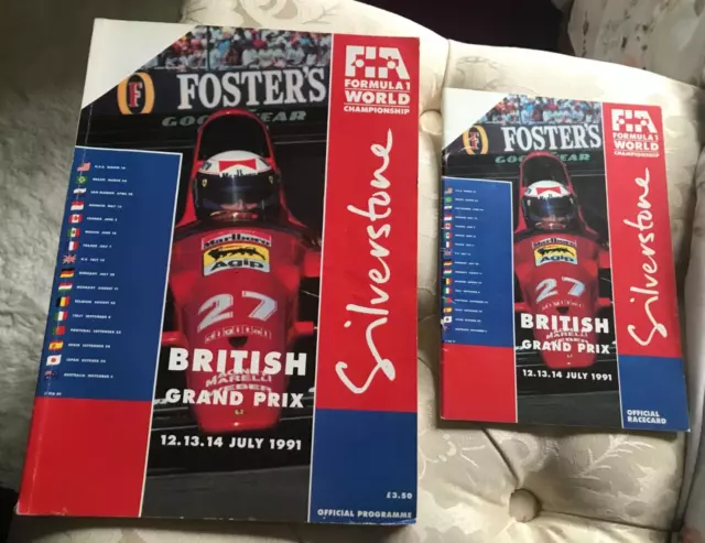 Programma Gran Premio di Gran Bretagna 1991 - Silverstone