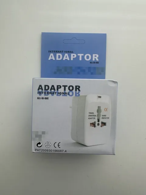 International Travel Adapter Wall Outlet with Surge Protection (150+ Countries)