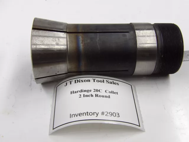 Hardinge 20C Collet With ID thread 2 inch Round bore   Inv#2903