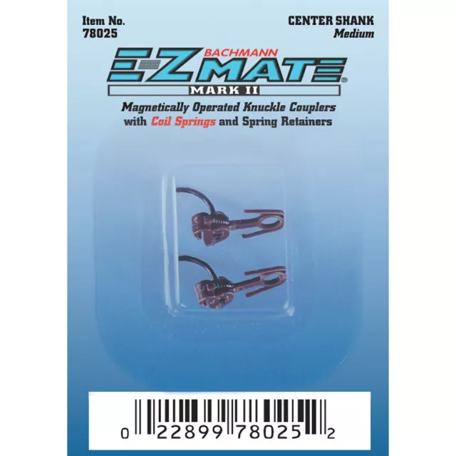 78025 Bachmann EZ Mate MKII Magnetic Knuckle Couplers With Coil Springs (1 Pair)