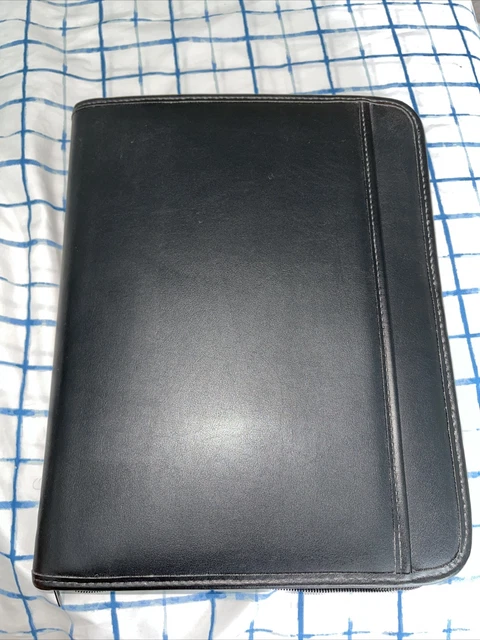 Samsill Professional Padfolio w/ Secured Zippered Closure Include 8.5x11 Notepad