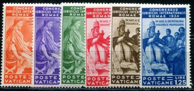 Vatikan 1935 45-50 * Tadellos Satz Juristenkongress 140€(I1128