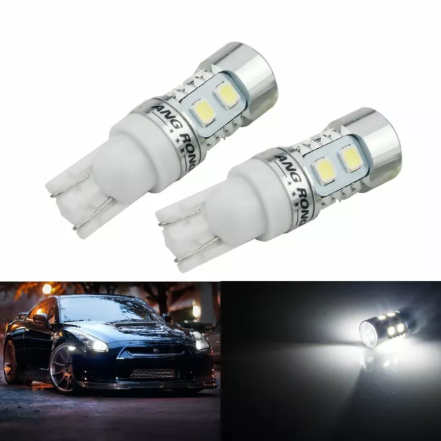 Paar T10 501 10-smd led 10W Auto Innenbeleuchtung Standlicht Lampen Xenon Weiß