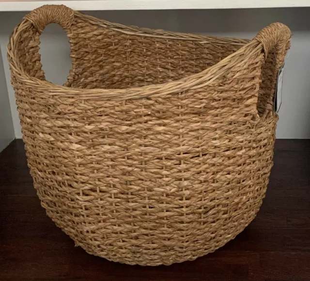 Large Natural Woven Round Basket - Threshold™