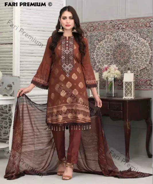 Khan Collection-PAKISTANI Suits - ⚜️Pakistani Pure Chiffon Banarsi Suit.  Full Banarsi work on Dupatta and Shirt .⚜️ Exclusively at Khan's  Collection® Grab Now! #📱contact +91 9897266518 or 8630873425 to enquire/  order