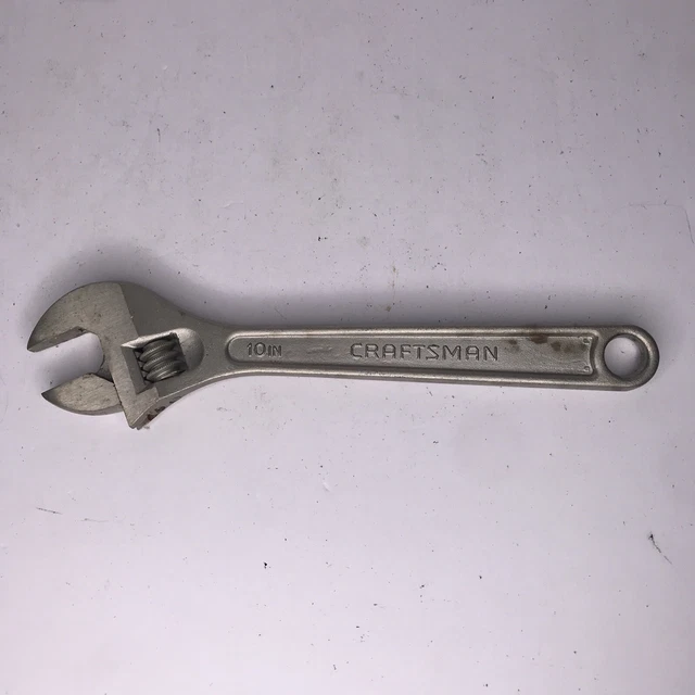 Craftsman 10" 250mm Crescent Adjustable Wrench Model 9-44604 Forged in USA Used