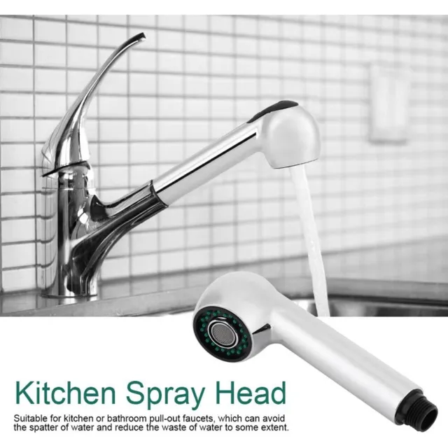 Pull Out 2 Functions Replacement Spray Shower Head Kitchen Mixer Tap Handset