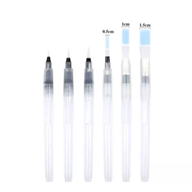 6Pack Refillable Pilot Watercolor Pencil Water Colour Painting Pen Brushes Tool