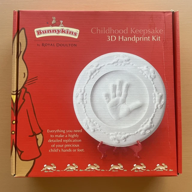 BUNNYKINS BY ROYAL Doulton Childhood Keepsake 3D Handprint Kit New