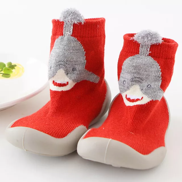 Pantofole antiscivolo bambini bambina ragazzi bambini calze cotone scarpe calde inverno 5