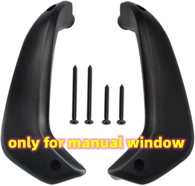 A Pair Interior Front Door Pull Handles For Ford Fiesta 2011-20 Manual Window