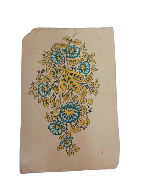 Antique design Handmade Textile floral Art collectible piece of Indian artwork