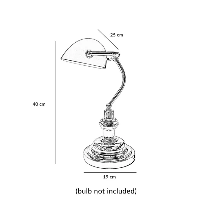 Retro Bankers Desk Lamp Brass Vintage Classic Green Shade Desk Light 2