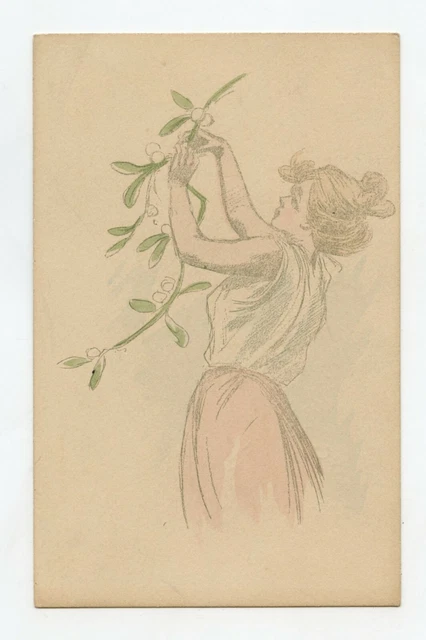 illustrateur Henri Boutet non signé .Unsigned.  Femme . Woman