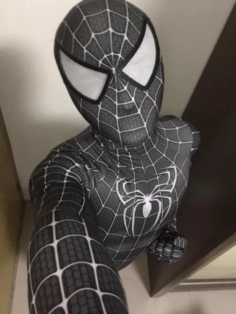 COLLANT BLACK VENOM Spiderman costume cosplay adulto uomo/bambino abito  Lycra Zentai EUR 25,14 - PicClick IT