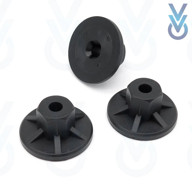 10 Fixations VVO Pour Tapis De Coffre BMW Série 3 - Neuf, Noir, Plastique, Référence FCP-0048-BM-L7