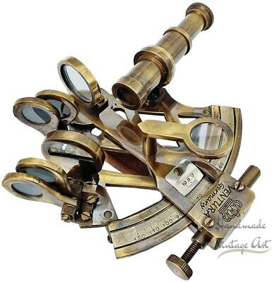 Solid Brass Marine Sextant Astrolabe Antique Reproduction Maritime Nautical Ship