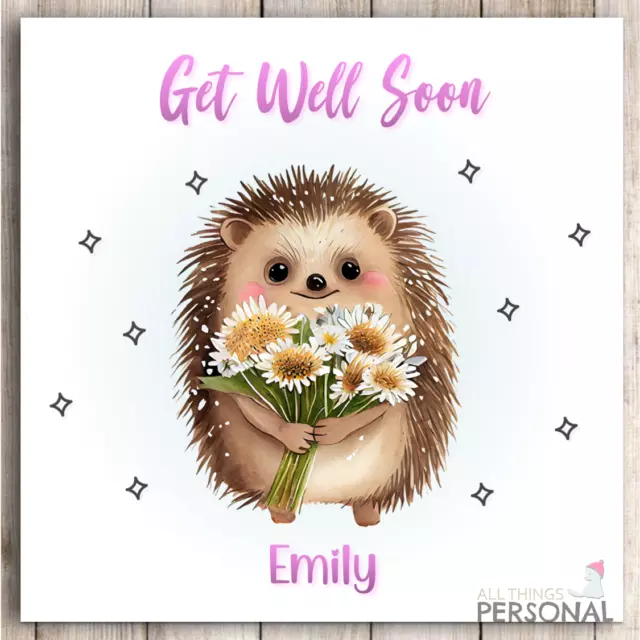 Personalised Get Well Soon Card Speedy Recovery After Operation Illness Accident