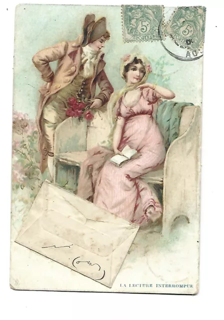 Carte Fantaisie  Illustration  Couple