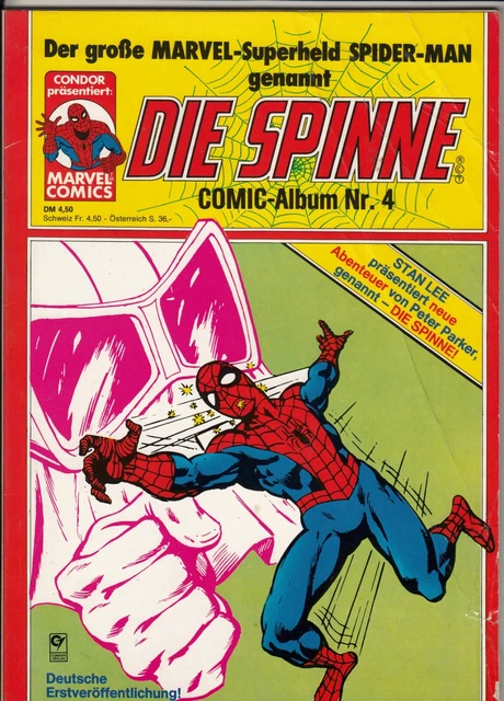 Die SPINNE Nr. 4 (2) guter Zustand CONDOR Album spider-man