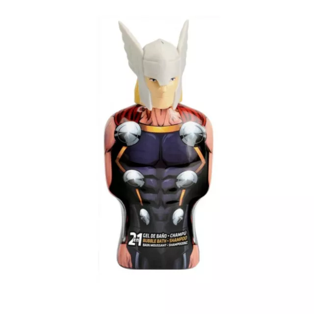 MARVEL AVENGERS THOR BUBBLE BATH SHAMPOO BAGNOSCHIUMA SHAMPOO PER BAMBINI 350m