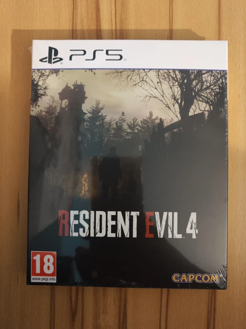 Lot Resident Evil : RE4 Remake PS5 Steelbook + RE1 Et RE2 Lenticulaires PS4