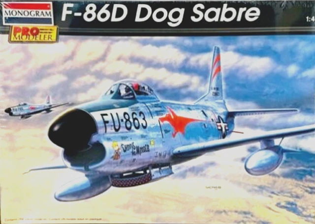 Monogram Pro Modeler #85-5960 1/48 F-86D Dog Sabre Model Kit