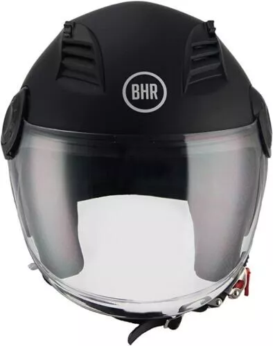 BHR Casco Scooter NERO OPACO Demi-Jet 804 TAGLIA  L