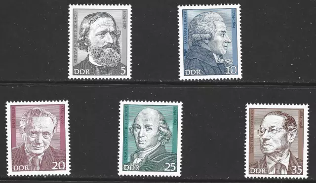 EAST GERMANY - 1974 Personalities - MUH COMPLETE SET.