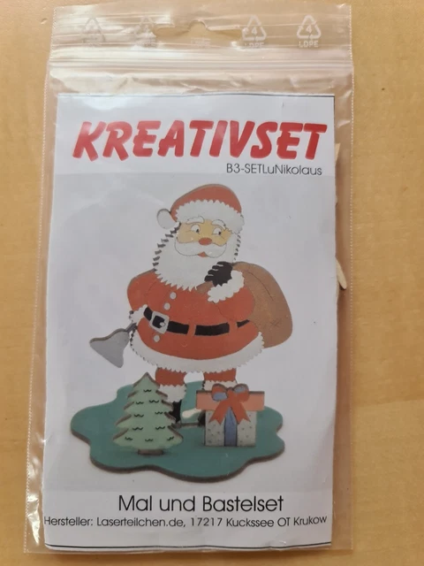 Mal und Bastelset Weihnachten, Kinder, Nikolaus, Kreativset