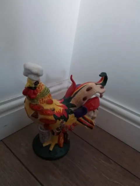 Westland Giftware Poultry In Motion Mardi Gras Rooster By Sharon Neuhaus