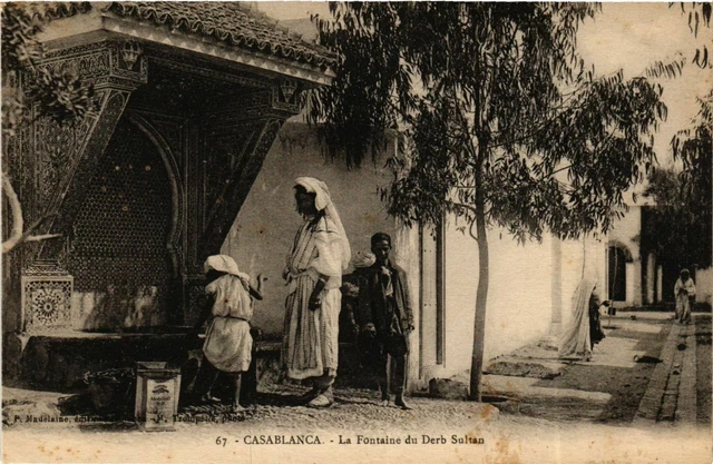 CPA AK CASABLANCA - La Fontaine du Derb Sultan MAROC (796116)